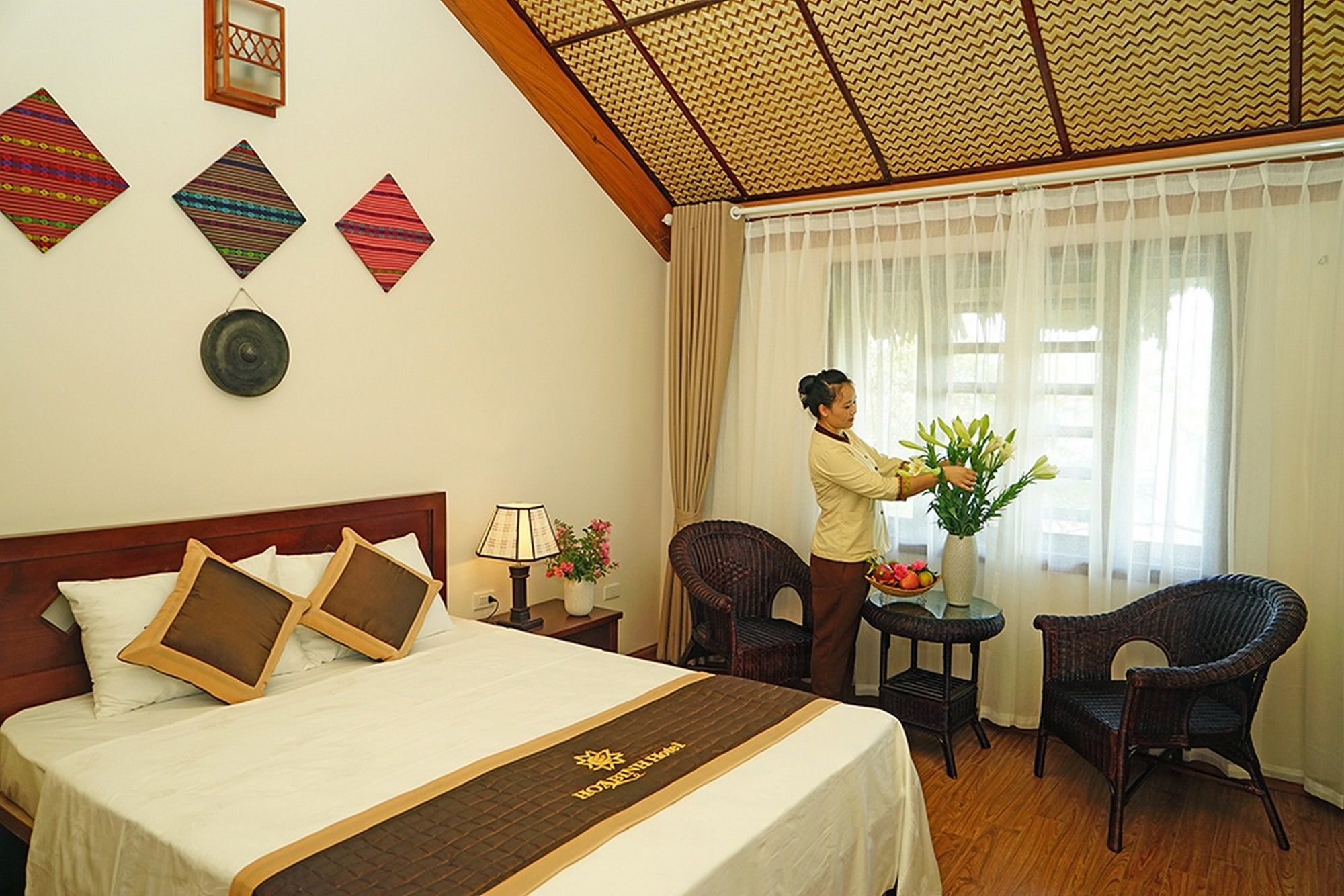 Hoa Binh Hotel Bagian luar foto